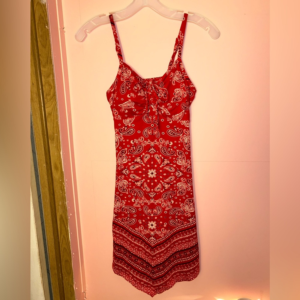 Red Paisley Sundress